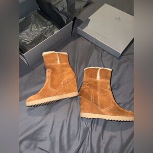 AQUATALIA women’s (size 37) Tan Heeled Boots